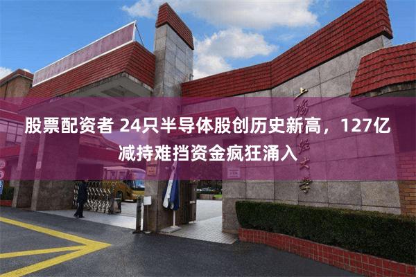 股票配资者 24只半导体股创历史新高，127亿减持难挡资金疯狂涌入