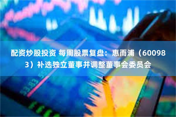 配资炒股投资 每周股票复盘：惠而浦（600983）补选独立董事并调整董事会委员会