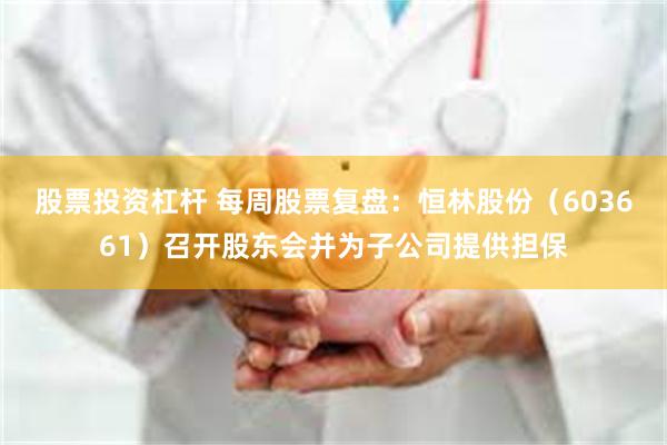 股票投资杠杆 每周股票复盘：恒林股份（603661）召开股东会并为子公司提供担保