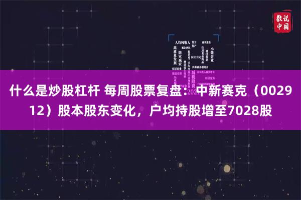 什么是炒股杠杆 每周股票复盘：中新赛克（002912）股本股东变化，户均持股增至7028股