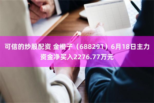 可信的炒股配资 金橙子（688291）6月18日主力资金净买入2276.77万元