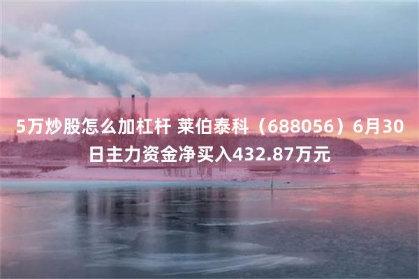 5万炒股怎么加杠杆 莱伯泰科（688056）6月30日主力资金净买入432.87万元