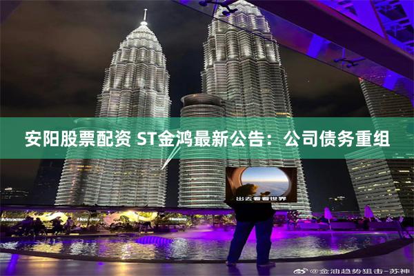 安阳股票配资 ST金鸿最新公告：公司债务重组