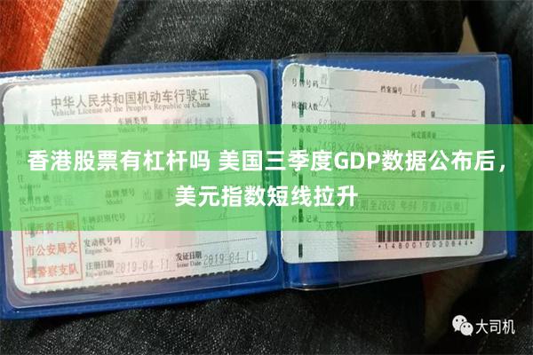 香港股票有杠杆吗 美国三季度GDP数据公布后，美元指数短线拉升