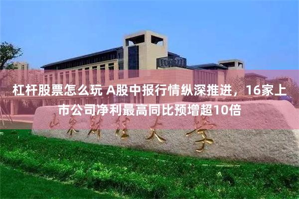 杠杆股票怎么玩 A股中报行情纵深推进，16家上市公司净利最高同比预增超10倍