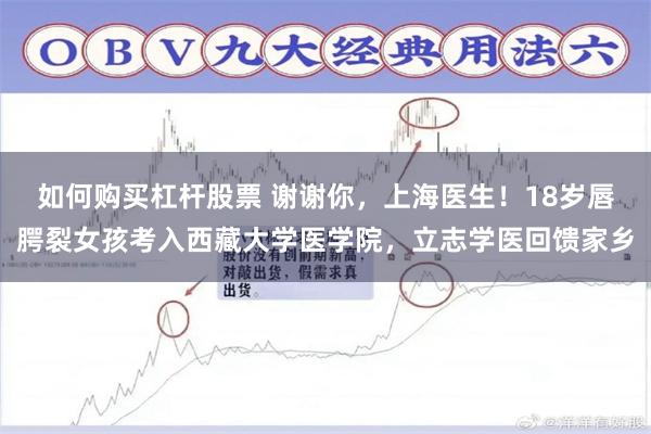 如何购买杠杆股票 谢谢你,上海医生!18岁唇腭裂女孩考入西藏大学医学院,立志学医回馈家乡