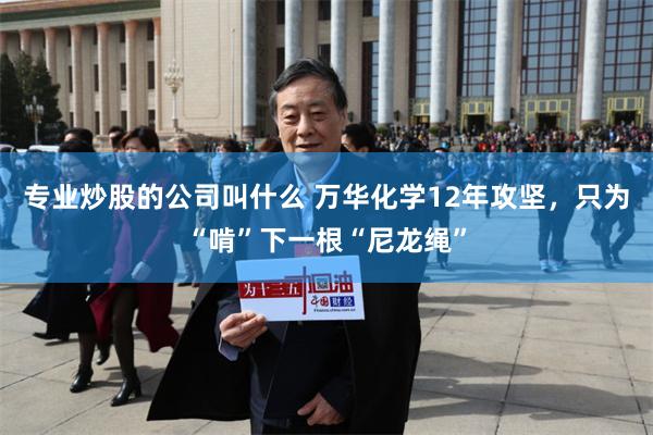 专业炒股的公司叫什么 万华化学12年攻坚,只为“啃”下一根“尼龙绳”