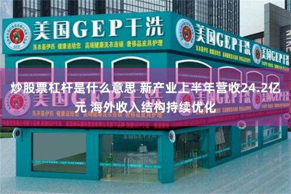 炒股票杠杆是什么意思 新产业上半年营收24.2亿元 海外收入结构持续优化