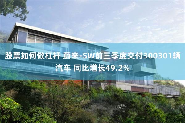 股票如何做杠杆 蔚来-SW前三季度交付300301辆汽车 同比增长49.2%