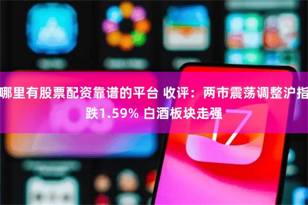 哪里有股票配资靠谱的平台 收评：两市震荡调整沪指跌1.59% 白酒板块走强