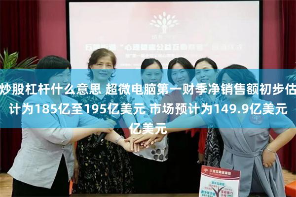 炒股杠杆什么意思 超微电脑第一财季净销售额初步估计为185亿至195亿美元 市场预计为149.9亿美元